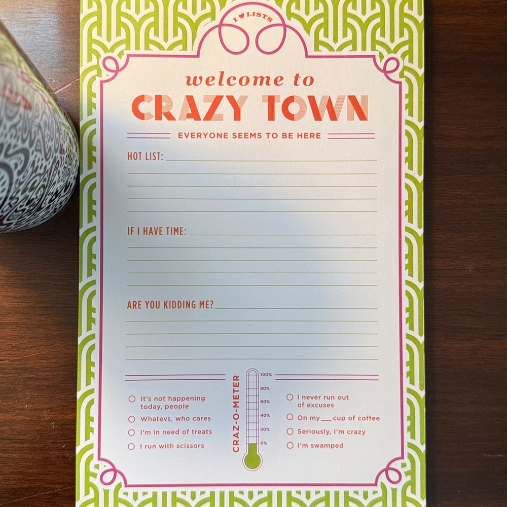 JONATHAN ADLER x STARBUCKS (Red) Travel Mug & List Pad Bundle